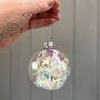 Large Iridescent Glass Bauble, thumbnail 3 of 5