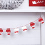Red And White Christmas Mitten Wooden Bunting, thumbnail 1 of 3