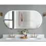 Long Oval Flat Wall Mirror, thumbnail 7 of 12