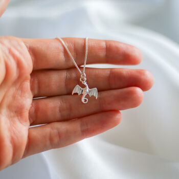 Dragon Necklace, 925 Sterling Silver, Fantasy Gift, 3 of 10