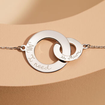 Personalised Intertwined Chain Bracelet, 4 of 11