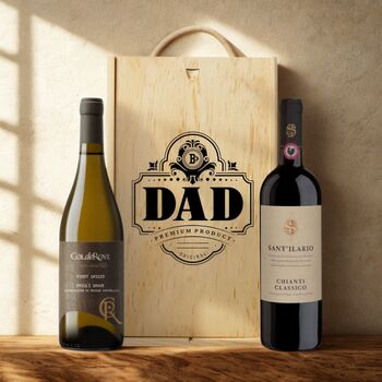 Best Dad Wine Gift Set With Custom Lid, 4 of 12