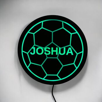 Personalised Football LED Nightlamp, 2 of 5