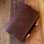 Leather Golf Scorecard Holder With Pen Loop, thumbnail 5 of 12