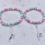 Personalised Gymnast Charm Bracelet, thumbnail 2 of 9