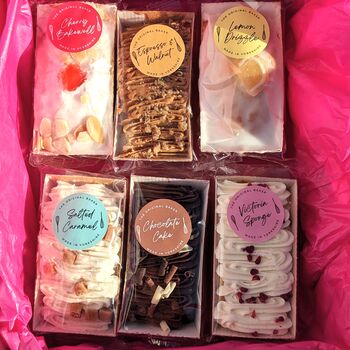 Personalised Six Mini Loaf Cakes Thank You Gift Box, 5 of 5