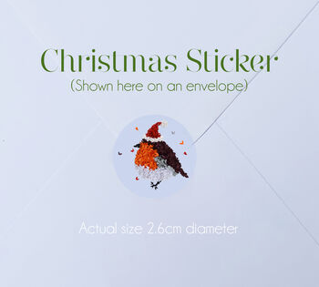 Green Butterfly Christmas Tree Christmas Stickers, 25, 4 of 9