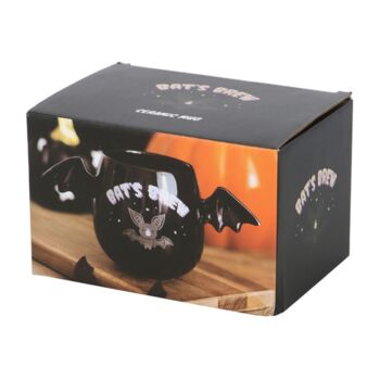 Bat's Brew Bat Wing Halloween Mug, 3 of 4