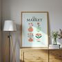 Flower Market Art Print, Home Decor, Botanical Print, thumbnail 4 of 8