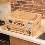 Personalised Coffee Lover Gift Crate, thumbnail 2 of 5