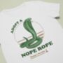 Funny Snake T Shirt, Adopt A Nope Rope, thumbnail 1 of 6