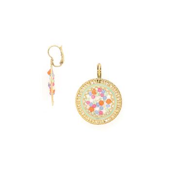 Woven Disc French Hooks Earrings, 3 of 3
