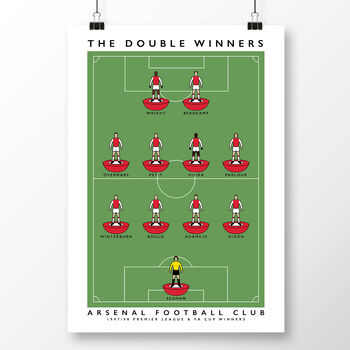 Arsenal 97/98 Double Winners Poster, 2 of 8