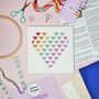 Heart Of Hearts Cross Stitch Kit, thumbnail 1 of 8