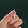 Mismatched Crab And Lobster Huggie Hoop Earrings In Sterling Silver, thumbnail 4 of 11
