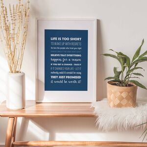 'Worth It' Inspirational Quote Print By Hope and Love ...