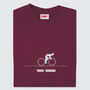 Paris Roubaix Burgundy Red Cycling T Shirt, thumbnail 2 of 6