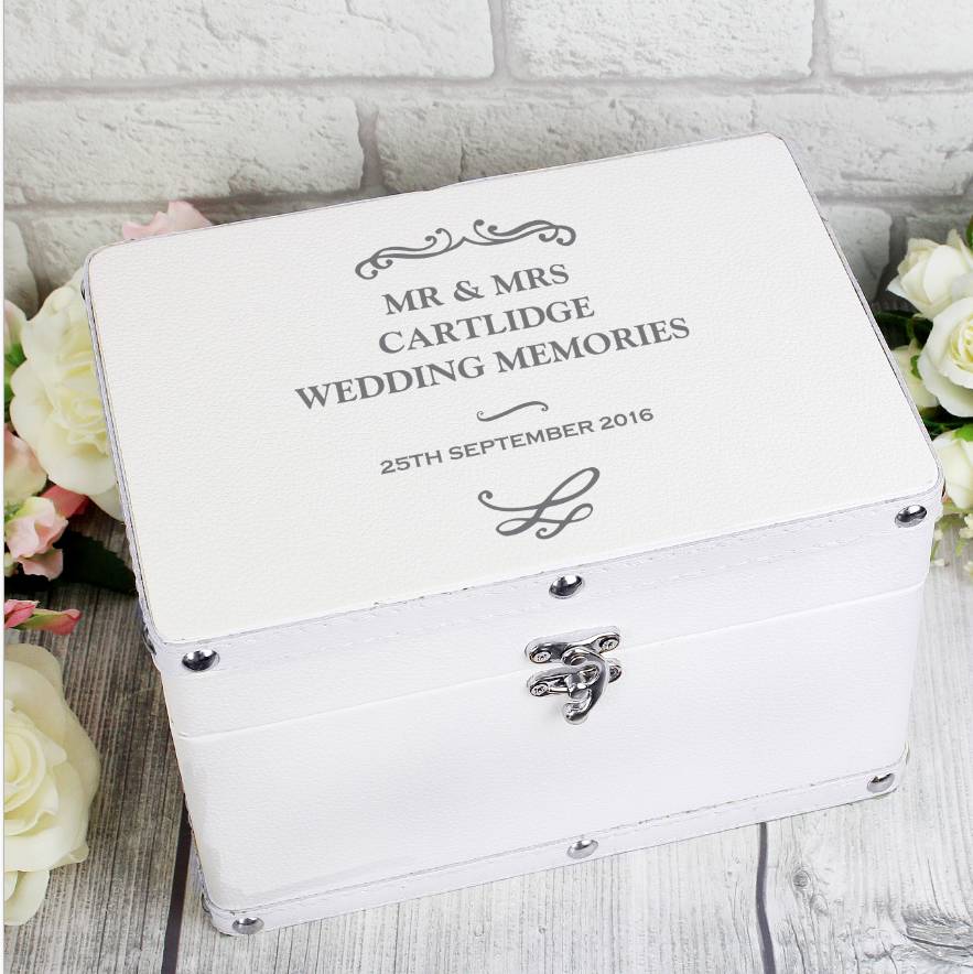 Personalised Wedding Keepsake Box, 1 of 2