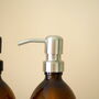 Refillable Amber Bottle With Metal Pump, thumbnail 8 of 10