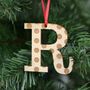 Small Spotty Letter Hanging Decoration, thumbnail 2 of 7