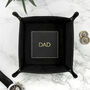 Personalised Dad's Luxury Black Valet Tray, thumbnail 1 of 3