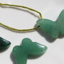 Green Aventurine Butterfly Crystal Pendant And Gift Bag, thumbnail 4 of 5