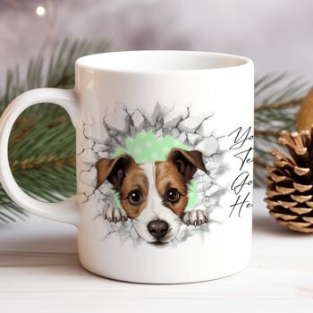 Personalised Christmas Jack Russell Break Through, 8 of 10