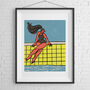 Lady By The Pool Fine Art Print, thumbnail 2 of 3