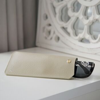 Pebble Leather Personalised Glasses Case, 4 of 10