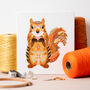 Mandala Squirrel Cross Stitch Kit, thumbnail 1 of 5