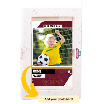 Personalised Soccer Trading Cards Giant Marshmallow Gift, 8 of 12