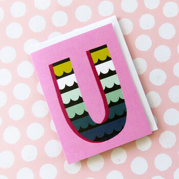 Mini U Alphabet Card, 3 of 5