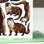 Otters Watercolour Greeting Card, thumbnail 6 of 6