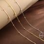 Satellite Chain Choker Necklace In Sterling Silver, thumbnail 3 of 12