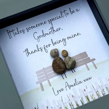 Personalised Godmother Pebble Picture, 3 of 3