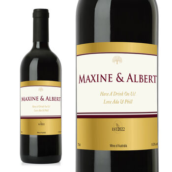Personalised Gold Label Red Wine, 5 of 6