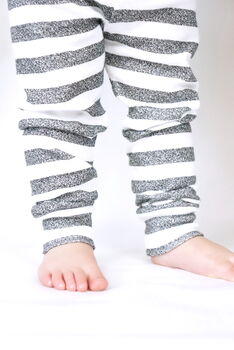 Organic Stripe Children's Leggings, 3 of 3