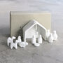 Porcelain Small Christmas Nativity Scene, thumbnail 4 of 5