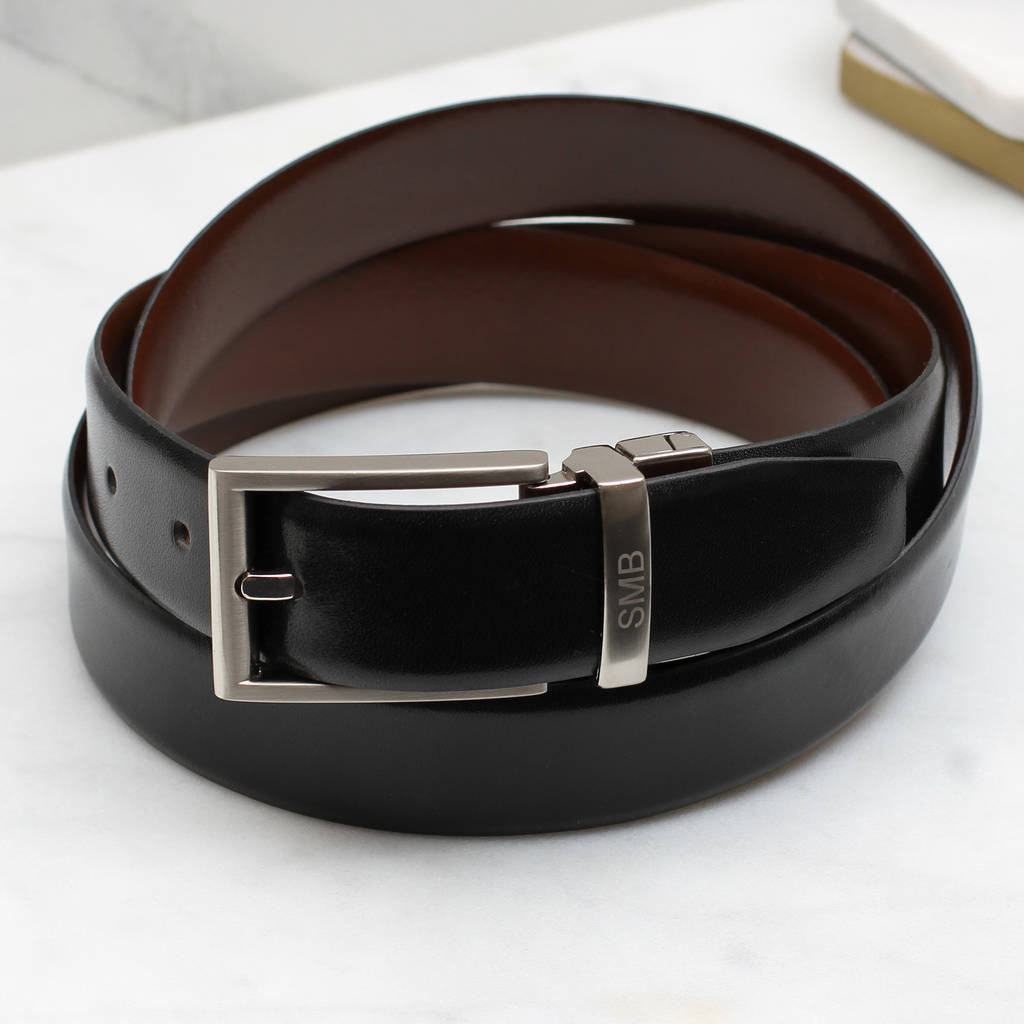 Personalised Luxury Leather Reversible Belt, 1 of 5