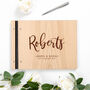 Personalised A4 Wooden Guest Book, thumbnail 5 of 11