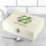 Personalised Wooden Initial Tea Storage Box, thumbnail 2 of 8