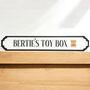 Personalised Acrylic Toy Box Name Sign For Kids, thumbnail 3 of 7