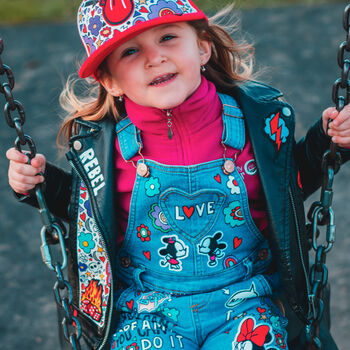 Kids Personalised Hand Painted Dungarees, 4 of 12