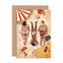 Naked Sunbathers Greeting Card, thumbnail 2 of 2