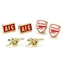 Arsenal Football Club Stud Earring Set, thumbnail 5 of 6