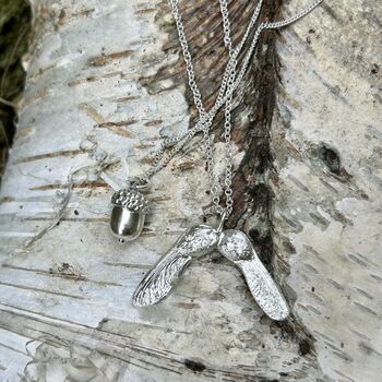 Sycamore Gap Silver Pendant, 2 of 2