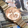 Personalised Women's Rose Gold Coloured Wrist Watch, thumbnail 2 of 5
