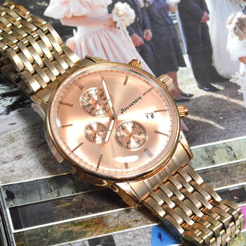 Personalised Women's Rose Gold Coloured Wrist Watch, 2 of 5