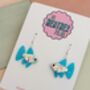 Sparkly Guppy Fish Earrings / Gift For Fish Keepers / Sparkly Fish Earrings, thumbnail 6 of 9