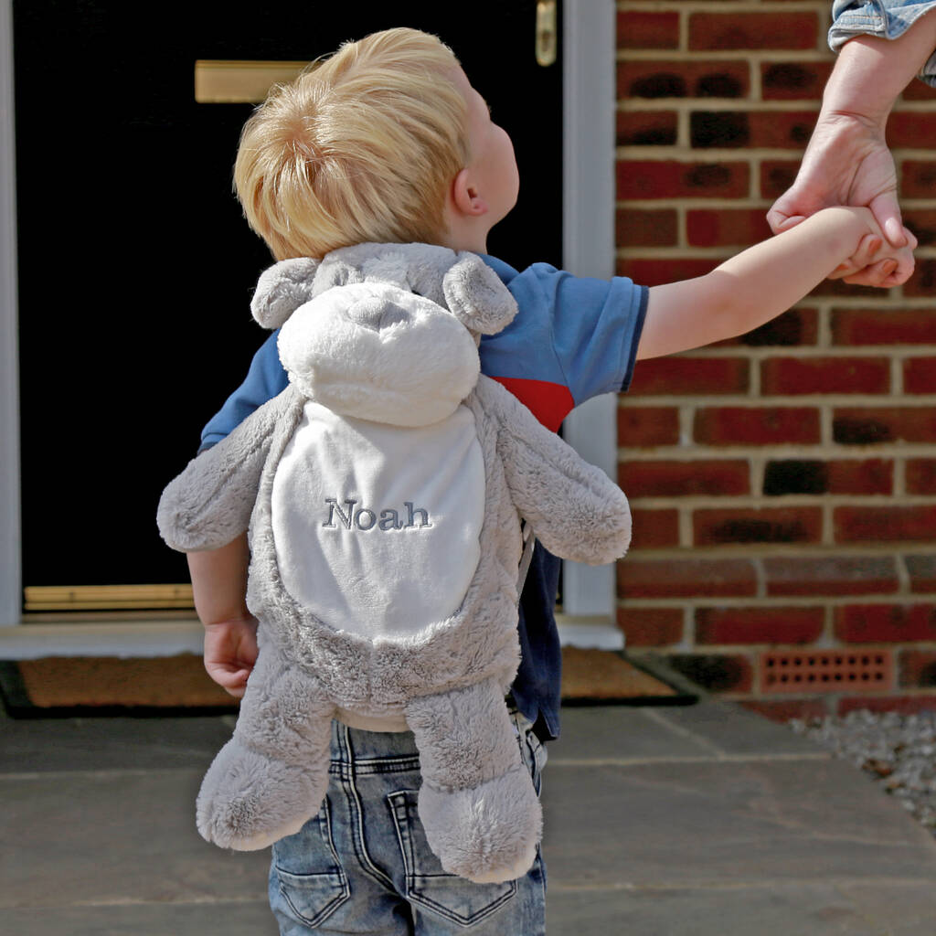 Personalised Soft Toy Kids Backpack By Duncan Stewart